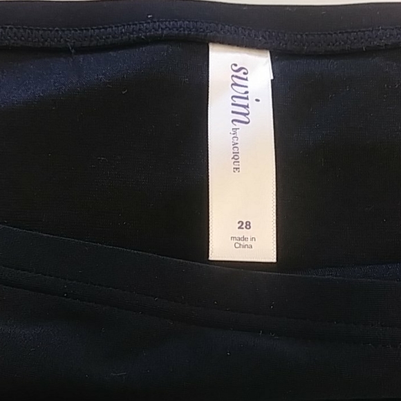 Swim by Cacique Swim Bottom Mid-Rise Black Size 28 - Picture 2 of 2